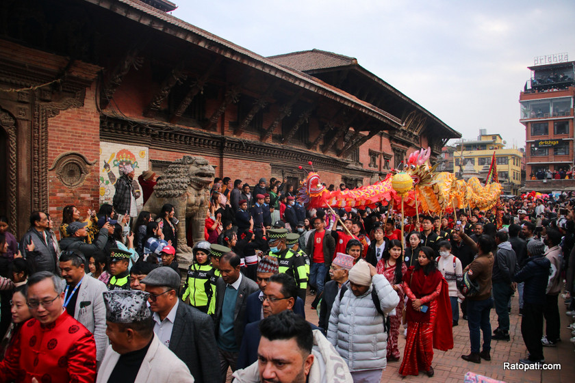 चिनियाँ नयाँ वर्षको कार्यक्रममा झुम्यो पाटन, तस्बिरहरु