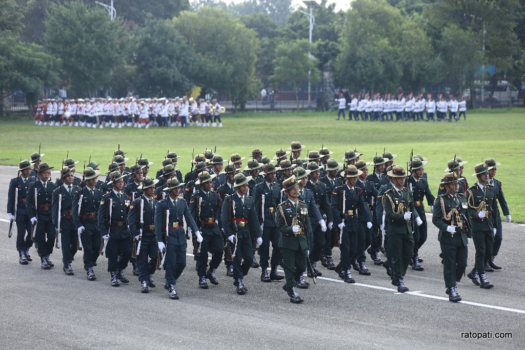 सैनिक मञ्च टुँडीखेलमा आज सेना दिवस मनाइँदै