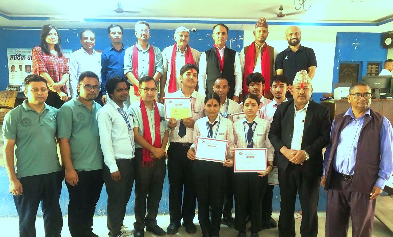   रुपन्देहीमा विज्ञान प्रदर्शनीमा बुटवलको नवीन मावि प्रथम