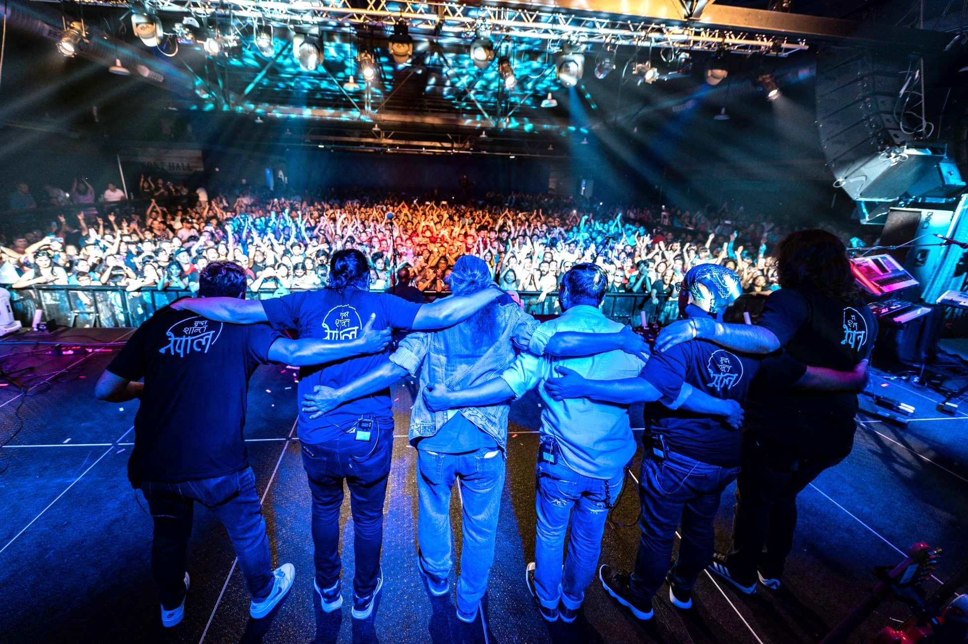 03 Nepathya members bow down to the audience as the last leg of the US tour 2025 concludes. Photo - Monsoon Shrestha - nepalaya