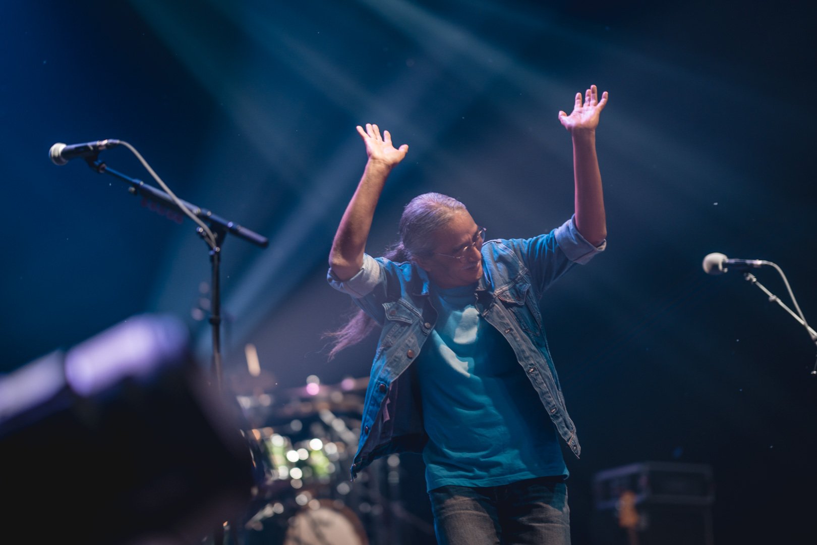 07 Nepathya frontman in action in Dallas. Photo-Dipit Raz-Nepalaya