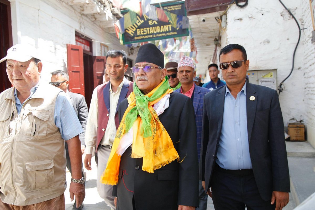 कोरला नाकामा पूर्वाधार निर्माण गर्ने नेपाल–चीन सहमति कार्यान्वयन हुँदै जानेछ : प्रचण्ड