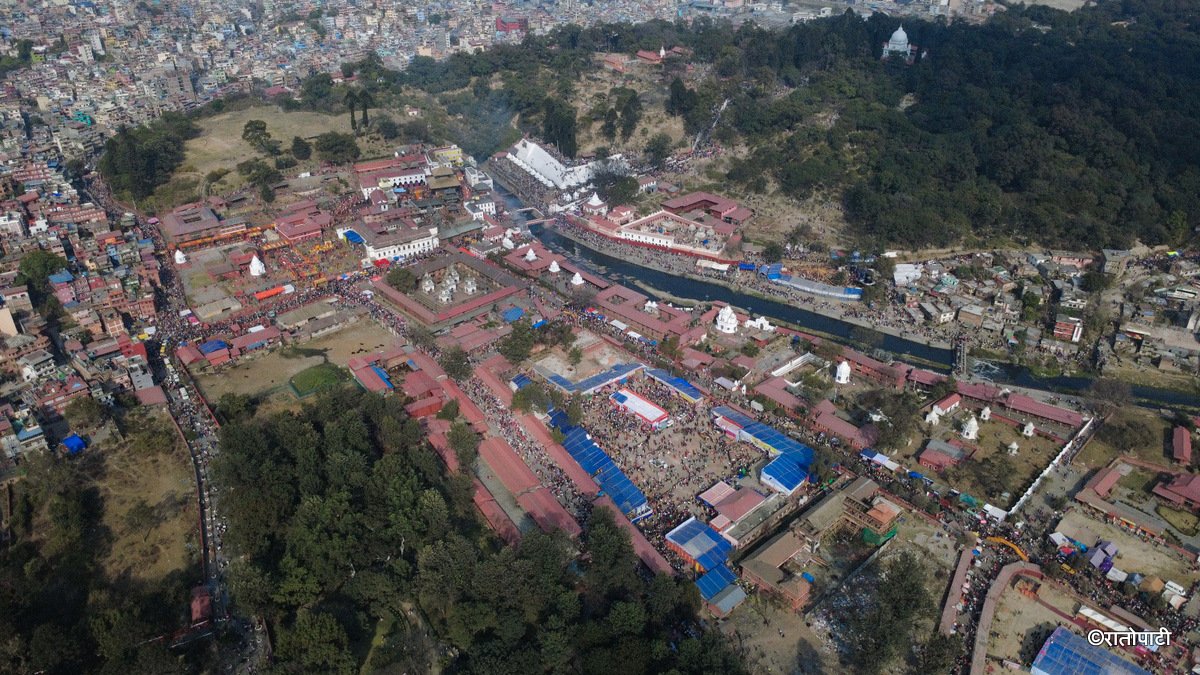 10-Dron_pashupati_Mahashivaratri_Nepal Photo Library10