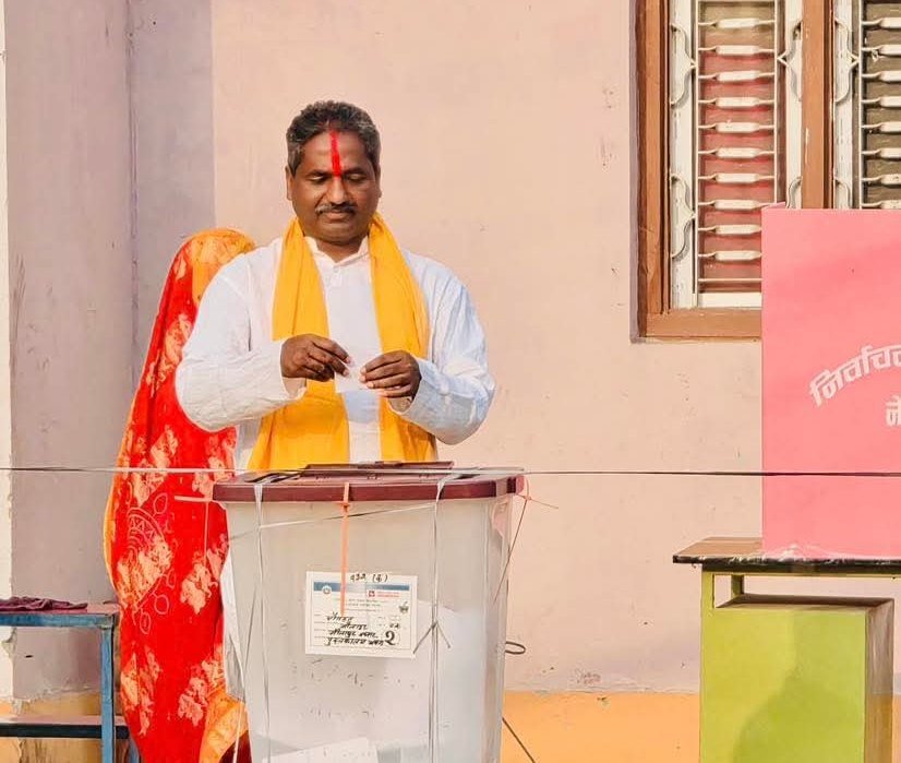 Former Minister Prabhu Sah Casts Vote in Rautahat, Urges Public Participation