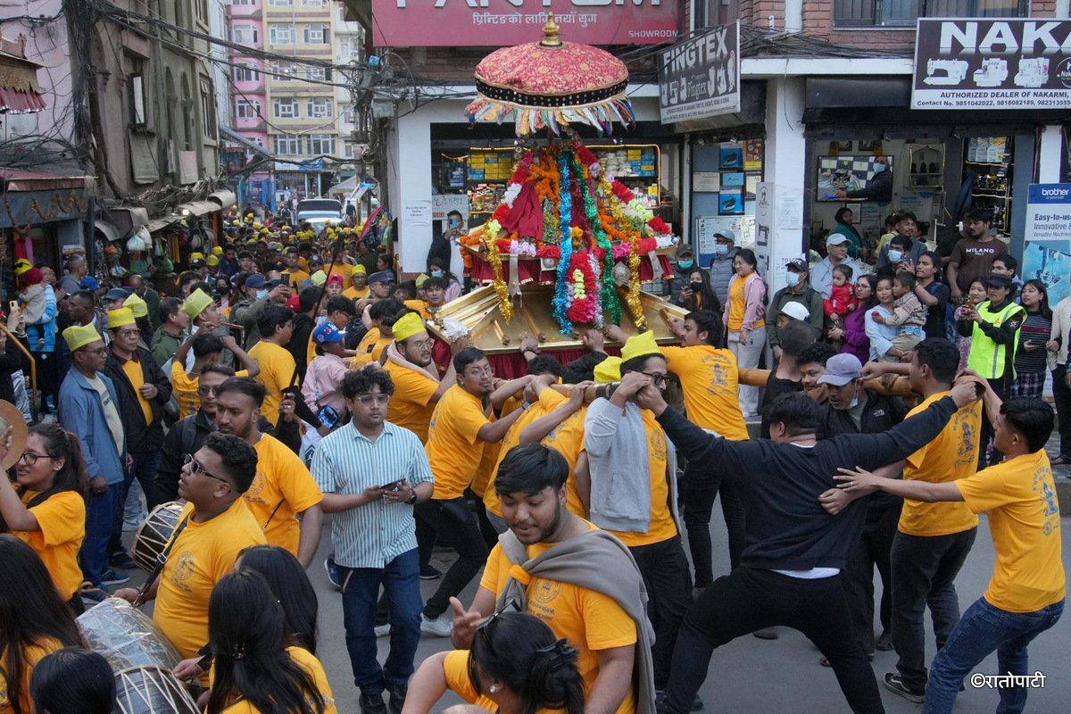काठमाडौँमा सुरु भयो पाहाँ चर्‍हे जात्रा, तस्बिरहरू