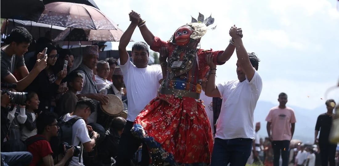 दसैँको सट्टामा मनाइने खोकनाको सिकाली जात्रा, तस्बिरमा हेर्नुहोस्