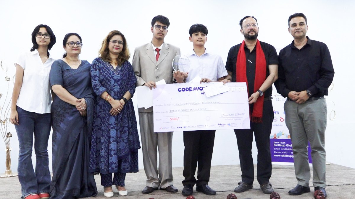 Nepali Students Honored for Winning 'Codeavour 7.0' AI, Coding, Robotics Competition