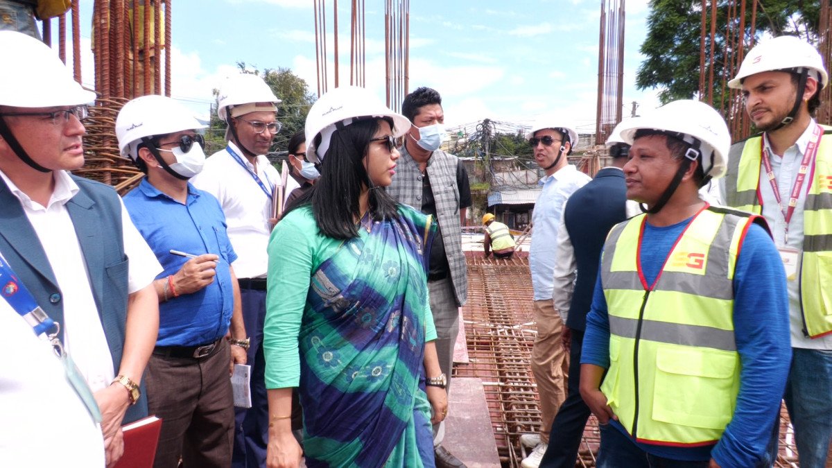 काठमाडौँ महानगरको आठ तले भवन २०८४ कात्तिकभित्र सक्ने लक्ष्य, ३५ प्रतिशत काम सम्पन्न