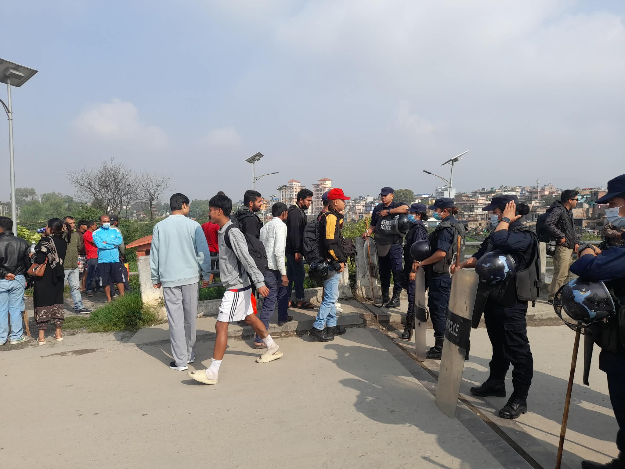 Dozers Deployed at Sukumbasi Settlement in Teku, Kathmandu