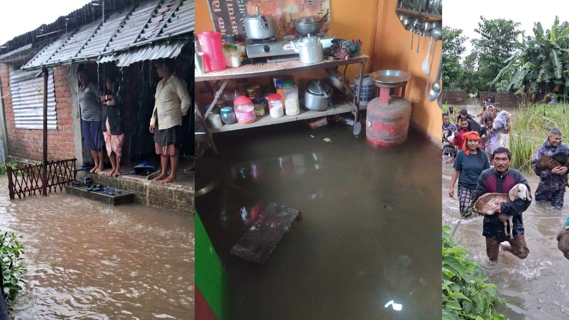 बाढीका कारण झापाका २५० भन्दा धेरै परिवार विस्थापित