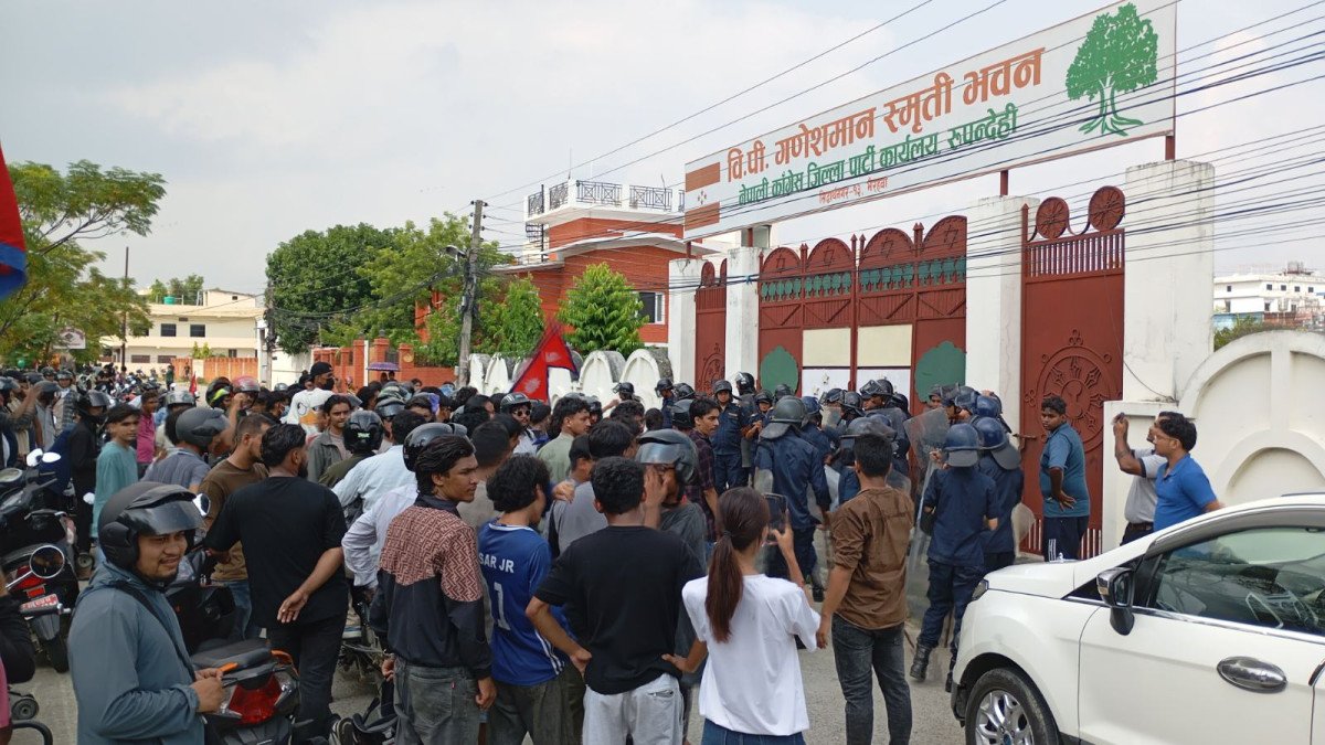 लुम्बिनीमा कांग्रेसका पार्टी कार्यालय क्षतिको विवरण सङ्कलन हुँदै