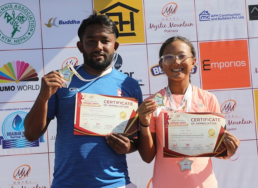   प्रदीप र शिभालीले जिते मिस्टिक माउन्टेन ग्रान्ड ओपनको उपाधि