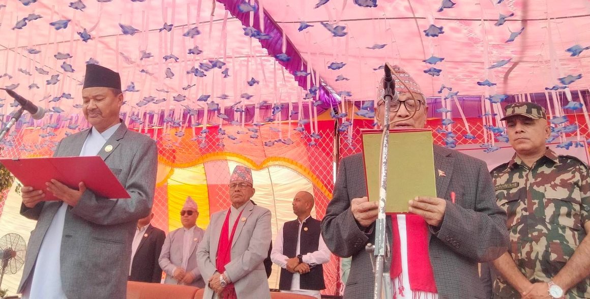 लुम्बिनी प्रदेशका मुख्यमन्त्री चौधरीले लिए शपथ