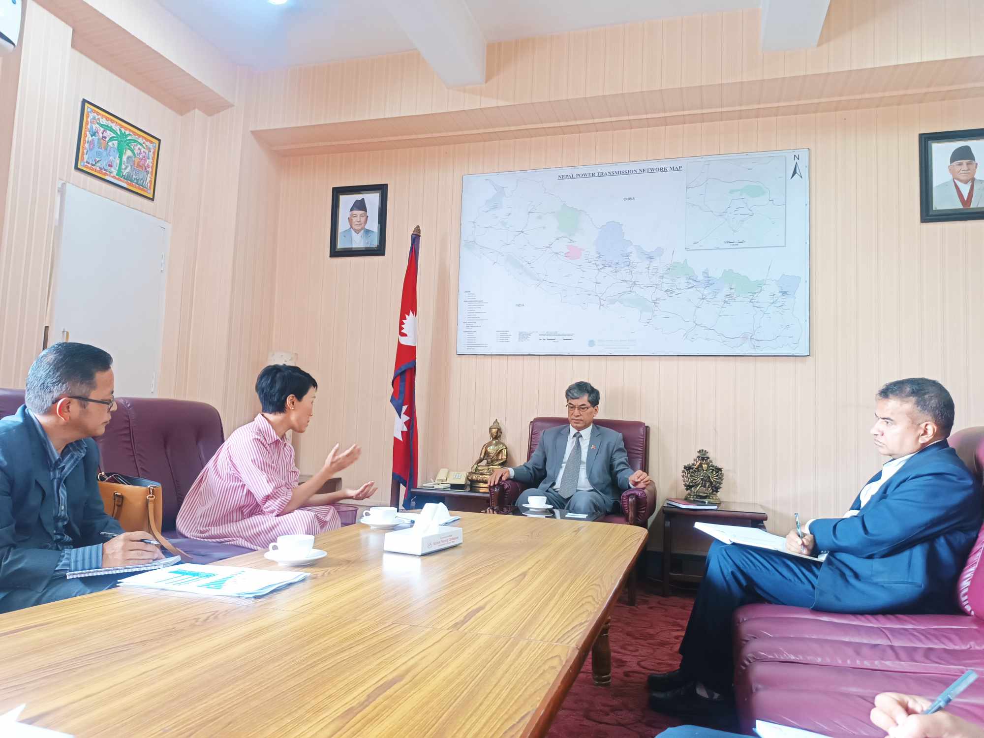   उपाध्यक्ष श्रेष्ठ र युएनएफपीए नेपालका प्रतिनिधिबीच भेटवार्ता*