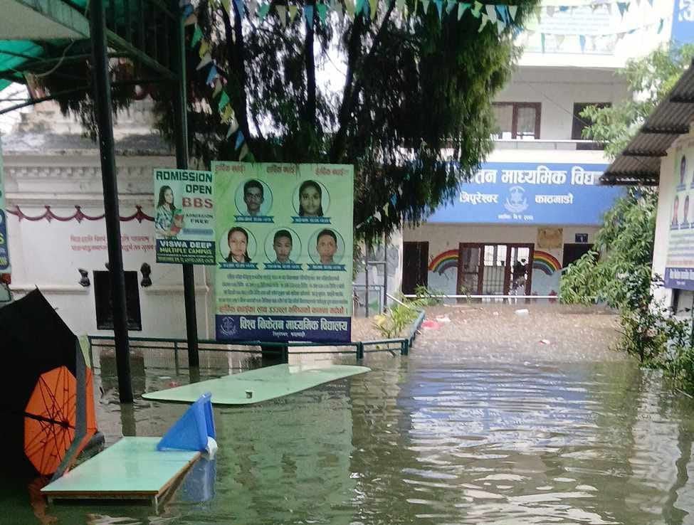 बाढीले त्रिपुरेश्वरस्थित विश्वनितेकन माविमा एक करोड बराबरको क्षति