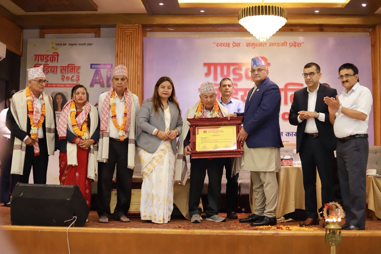 Gandaki Province Honors 5 Senior Journalists