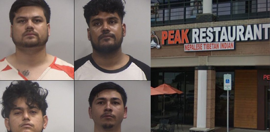 Four Men Charged After Violent Assault in Texas Restaurant