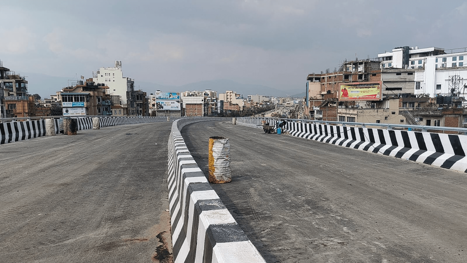 ग्वार्को फ्लाईओभरको मुख्य संरचना निर्माण पूरा