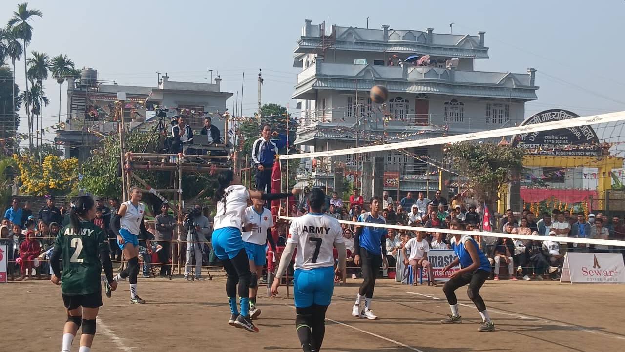   महिला भलिबलः त्रिभुवन आर्मी क्लब सेमिफाइनलमा प्रवेश