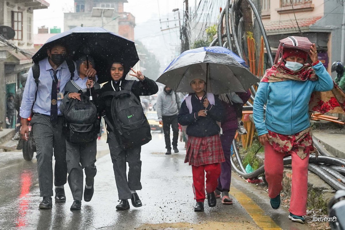 आगामी दुई दिन भारी वर्षाको सम्भावना छैन: मौसम विभाग
