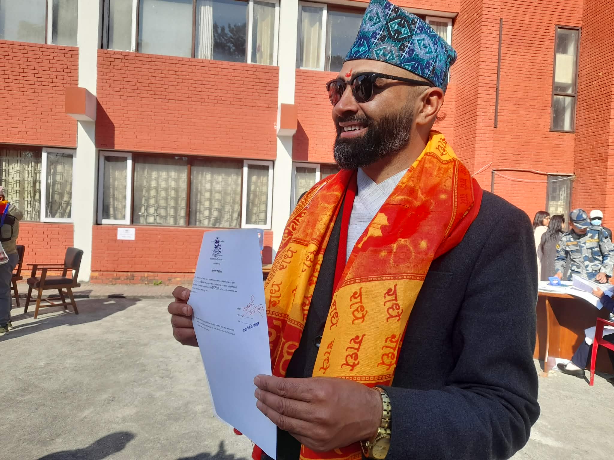 काठमाडौँ–१ बाट राजकुमार बजगाईँले गराए स्वतन्त्र उम्मेदवारी दर्ता