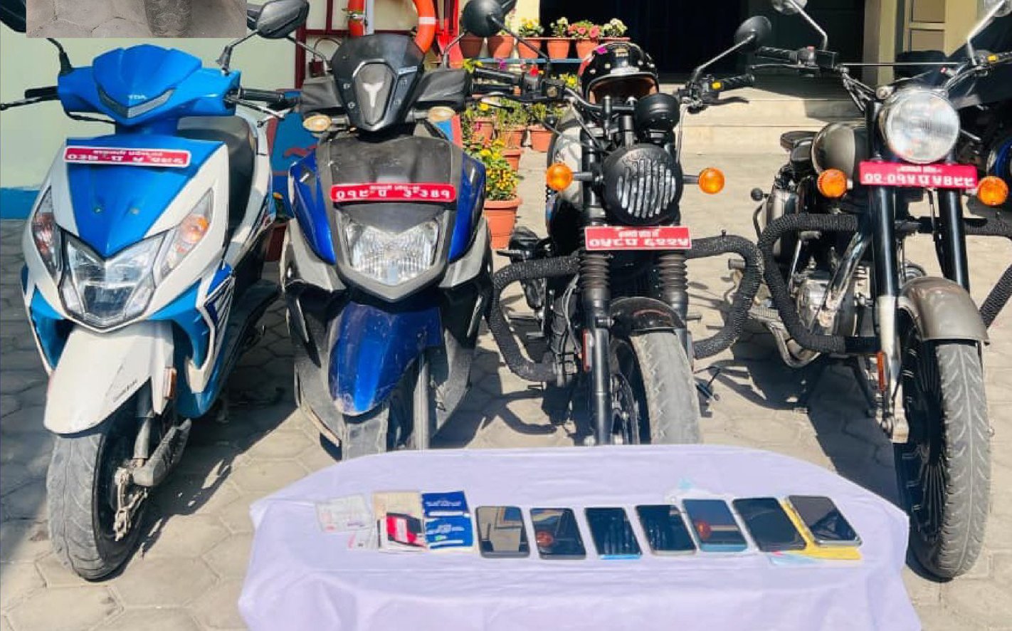 Police Arrest Gang of Four for Motorcycle and Mobile Theft in Kathmandu