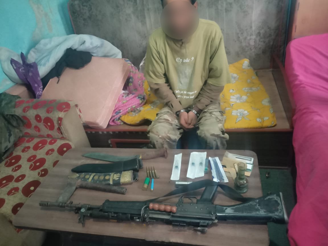 Man Arrested in Bhaktapur with INSAS Rifle and Various Weapons