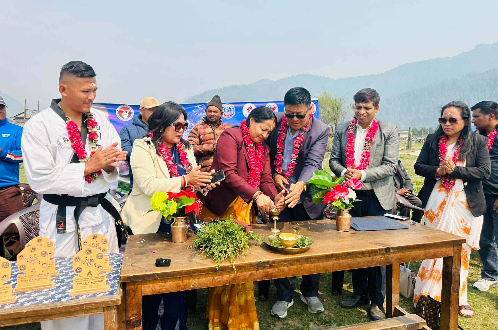 ढोरपाटनमा हाई अल्टिच्युड हाप्किडो प्रशिक्षण तथा प्रतियोगिता