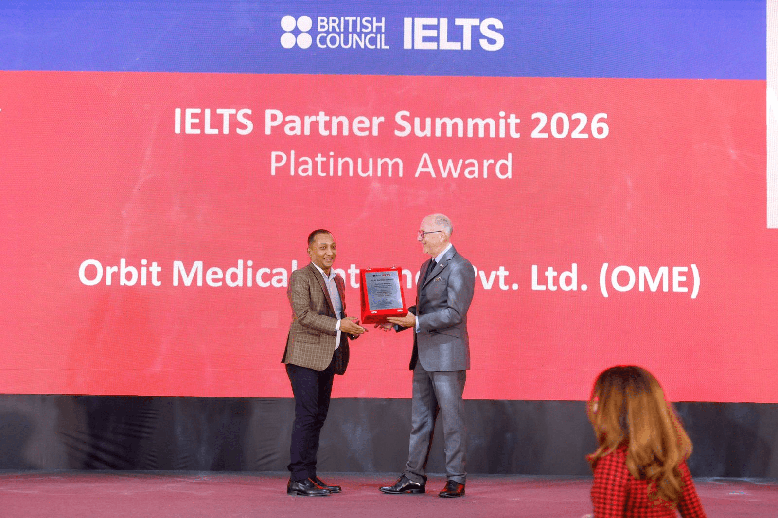 British Council Honors Orbit Medical Entrance with Platinum Partner Award