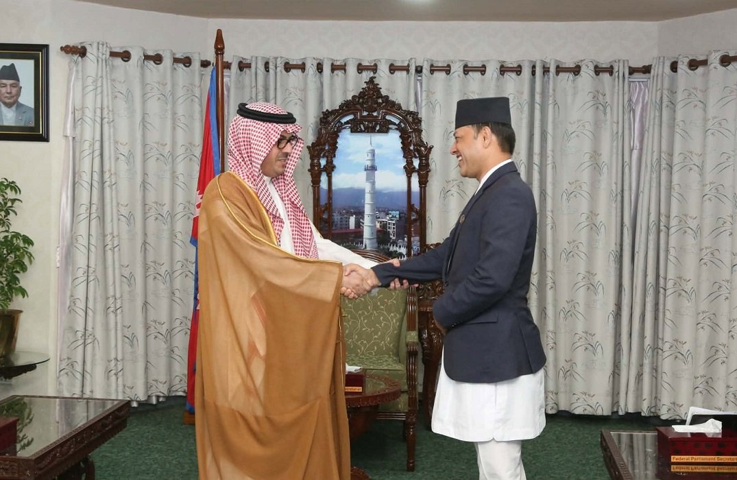 Saudi Ambassador Calls on Speaker Aryal, Discusses Bilateral Cooperation