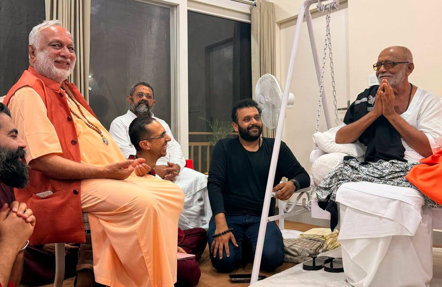 Swami Anand Arun Attends Murari Bapu's Ram Katha in Haridwar