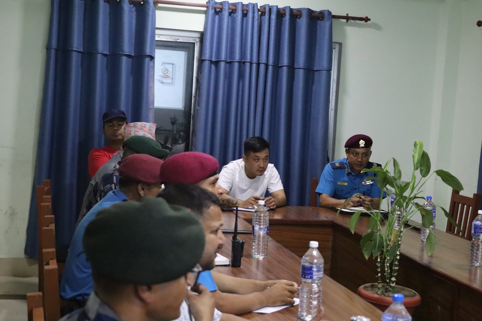Home Minister Sudhan Gurung Inspects Gorkha District Police Office