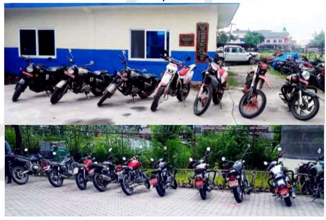 Pokhara Police Seize 18 Motorcycles for Noise Pollution