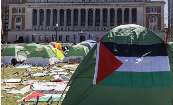 इजरायल–गाजा युद्धबारे अमेरिकी कलेज र विश्वविद्यालयमा तीव्र बन्यो प्रदर्शन