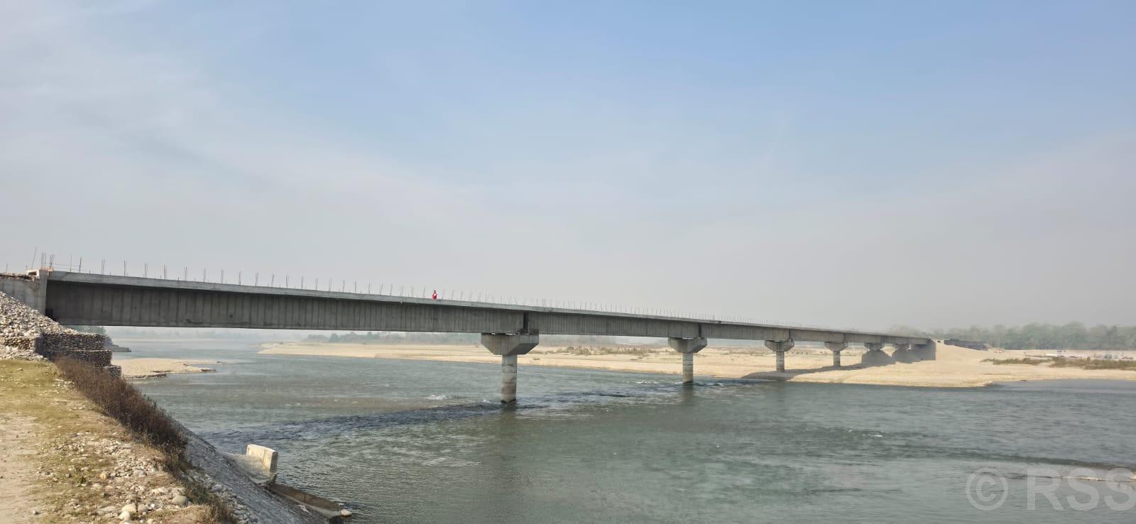 सनकट्टी घाटमा पुल निर्माण अन्तिम चरणमा, कैलाली–बर्दिया आवतजावत सहज हुँदै