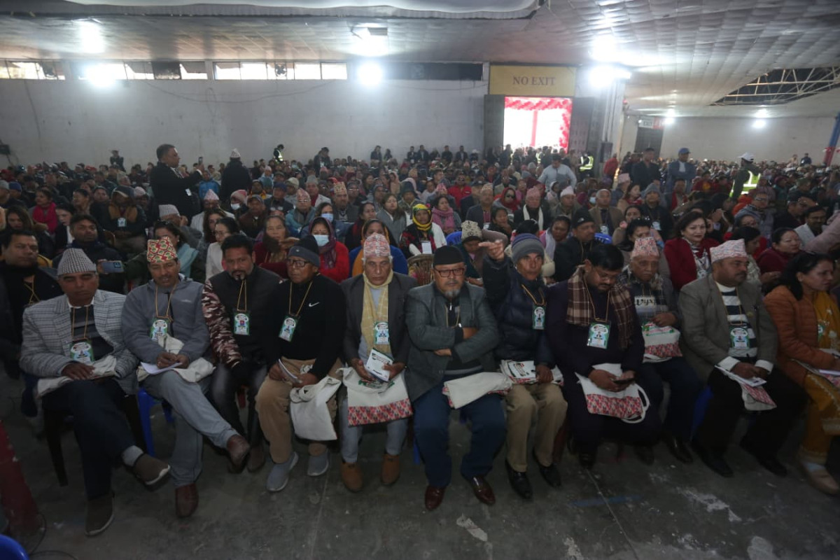तस्बिरमा हेर्नुहोस् नेपाली कांग्रेसको दोस्रो विशेष महाधिवेशनको बन्दसत्र