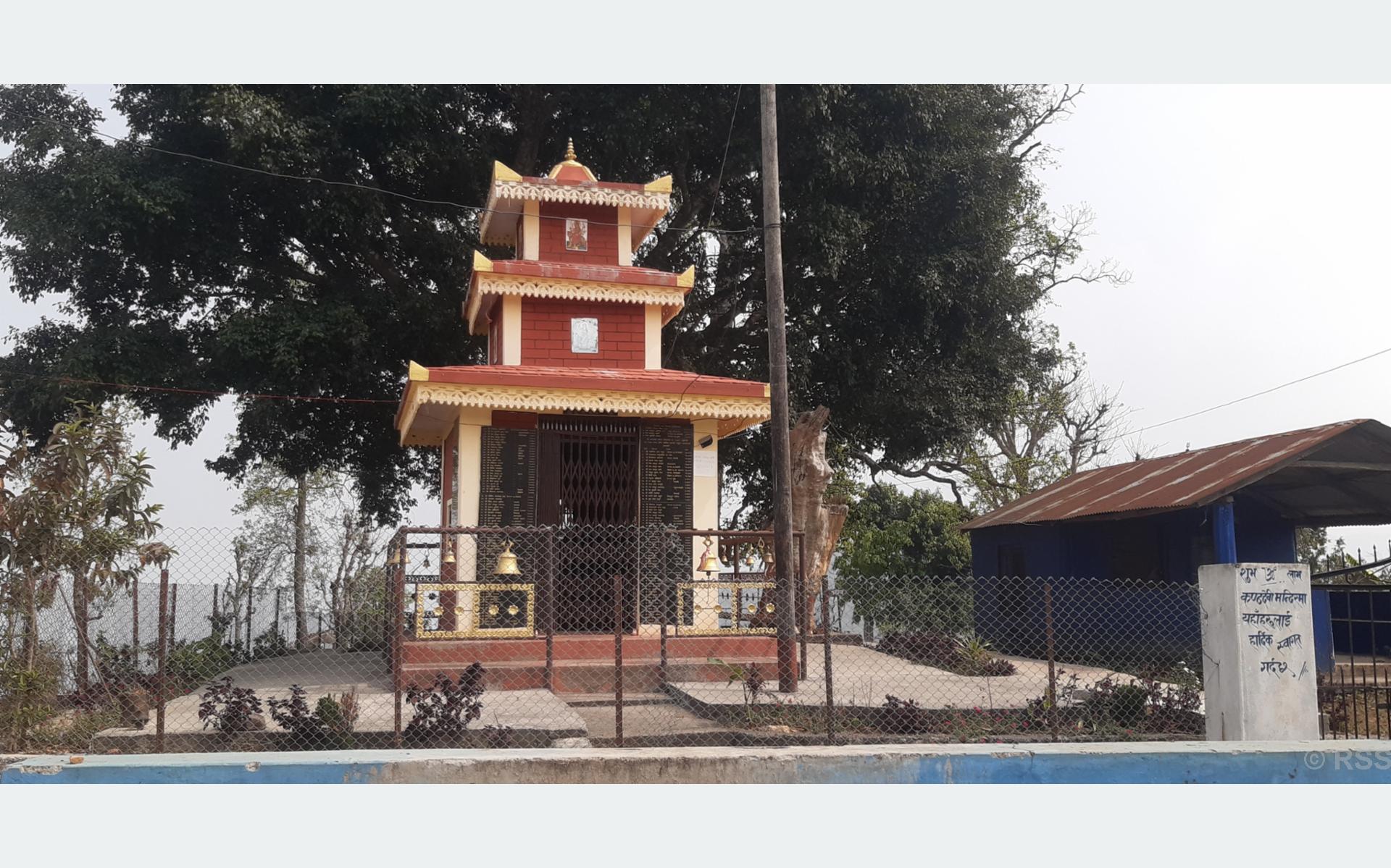 धार्मिक पर्यटनको केन्द्र बन्दै ‘कण्ठदेवी मन्दिर’