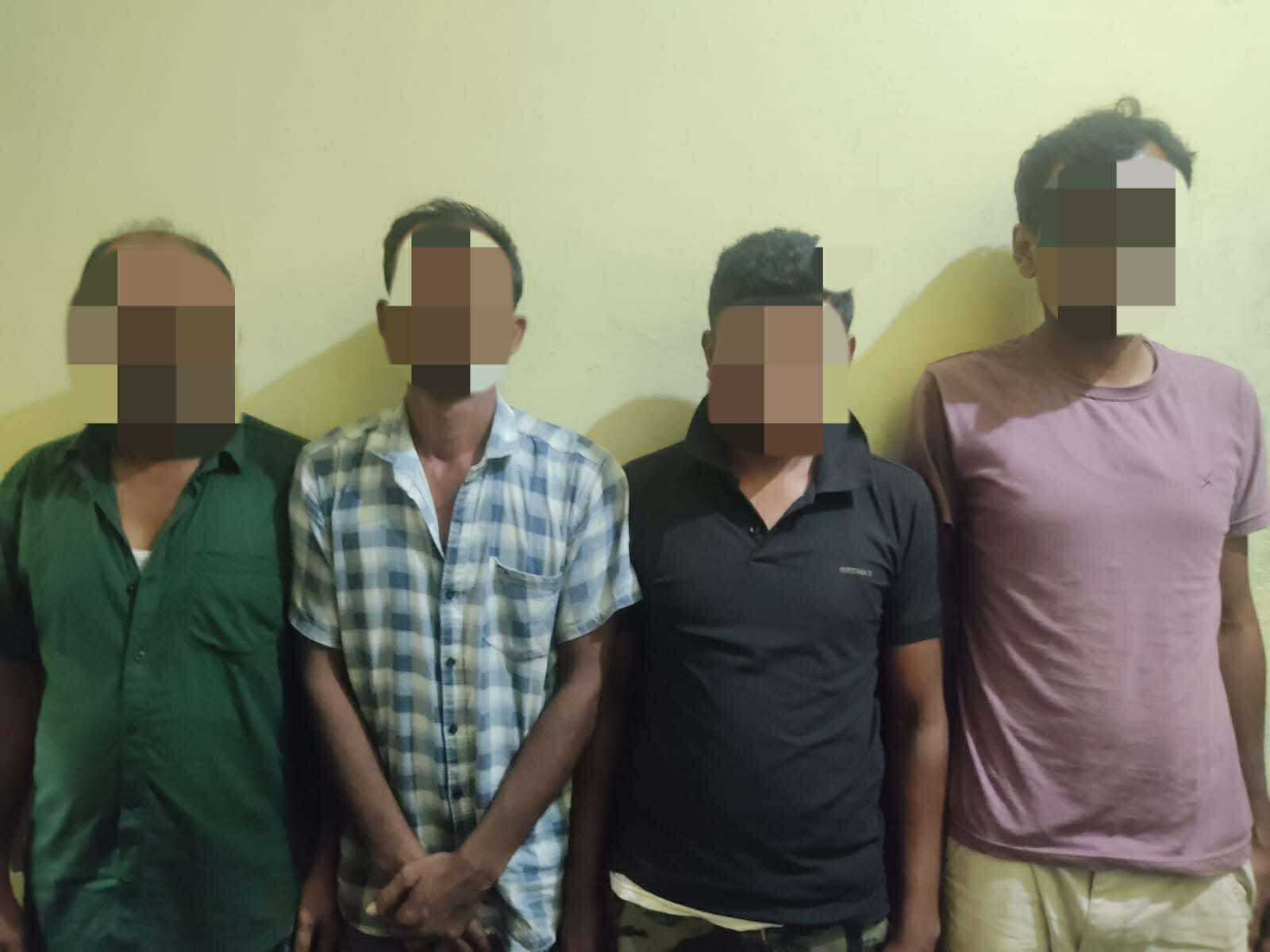 लागुऔषधसहित पर्साबाट चार जना पक्राउ