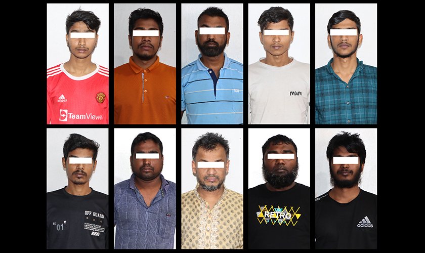 भिसा सकिएर पनि बसिरहेका १० जना बंगलादेशी नागरिक पक्राउ