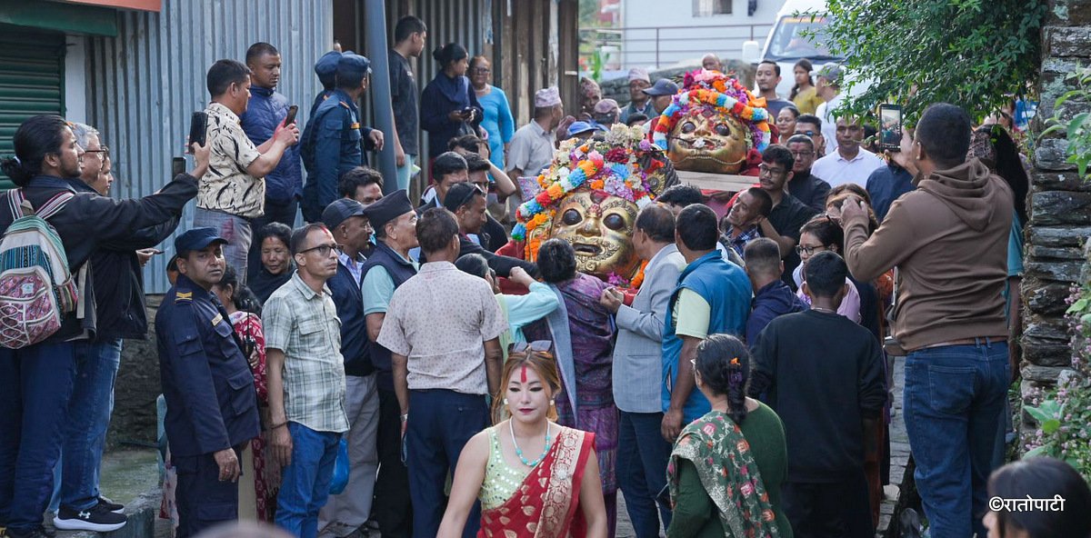 Two priceless crowns of Akash Bhairav returned to Dolakha after 30 years