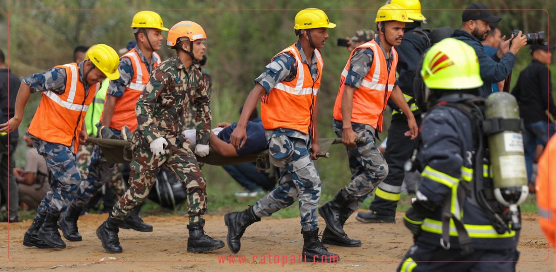   त्रिभुवन अन्तर्राष्ट्रिय विमानस्थलमा पूर्णस्तरको आपतकालीन अभ्यास, तस्बिरहरू