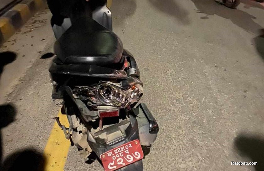   नेपाली सेनाको ट्रकको ठक्करबाट स्कुटर चालकको मृत्यु