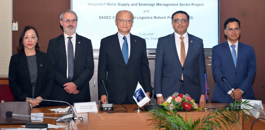 नेपाल र एडीबीबिच २५ अर्ब रुपैयाँको ऋण सम्झौता, खानेपानी र भन्सार सुधारमा खर्च हुने