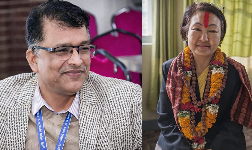   २७ जनालाई रोक्दै पीयू सेवा आयोग अध्यक्ष र सदस्य बने अधिकारी र लामा