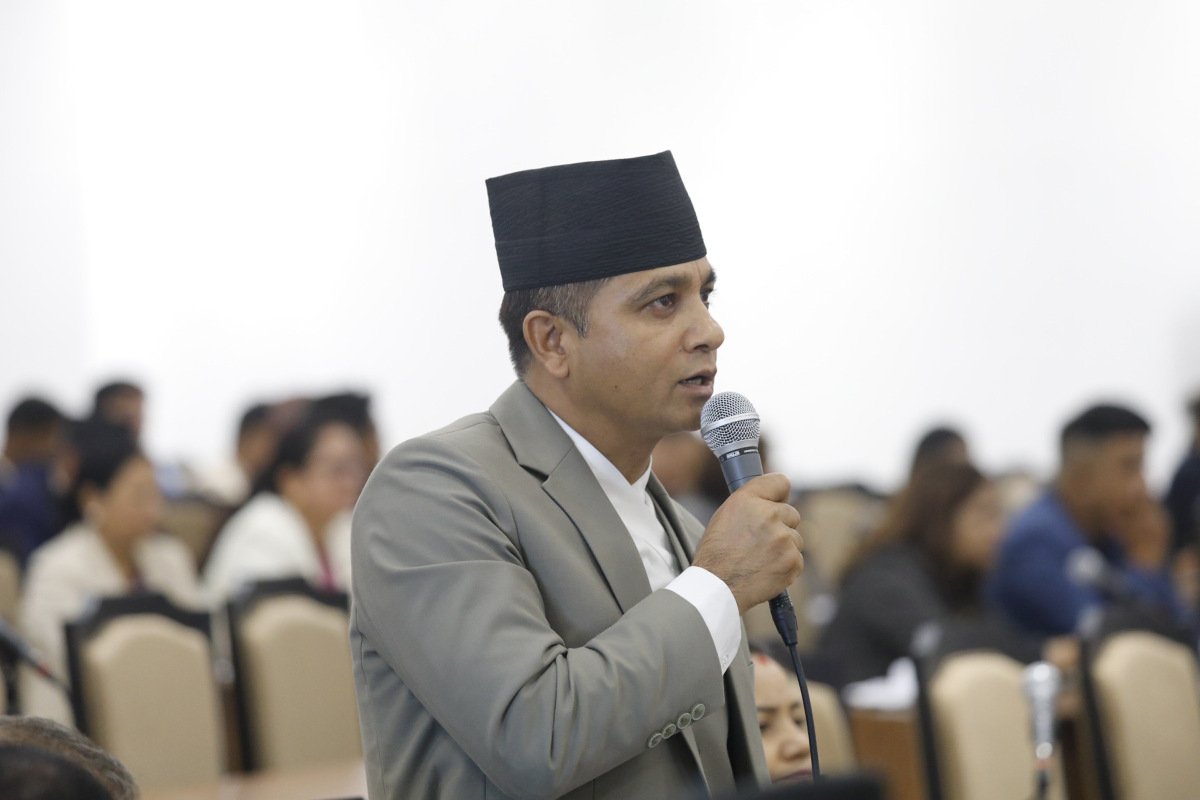 CPN (UML) Chief Whip Ain Bahadur Mahar Draws Parliament's Attention to Death Threats