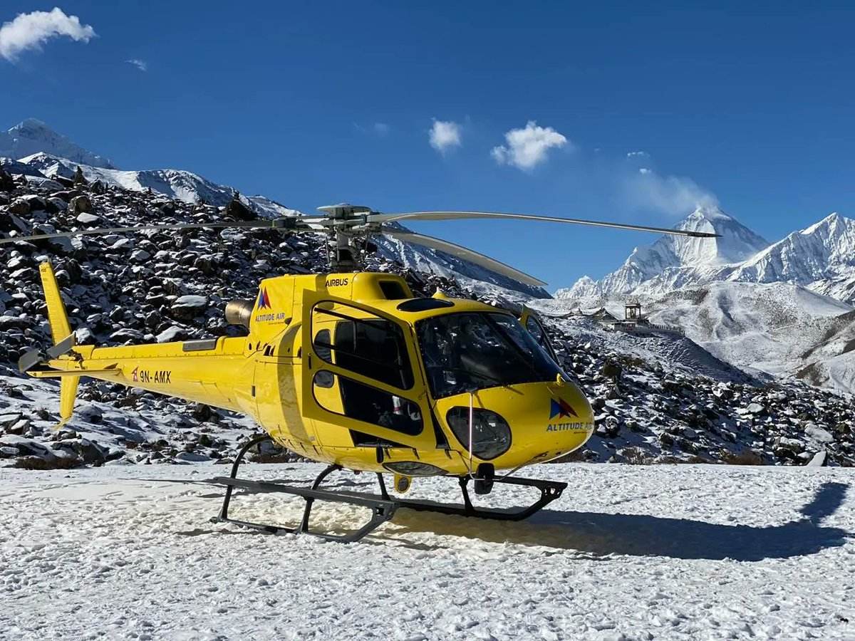 दुर्घटनाग्रस्त हेलिकप्टर खोज्न काठमाडौँबाट अल्टिच्युड एयरको हेलिकप्टर परिचालन