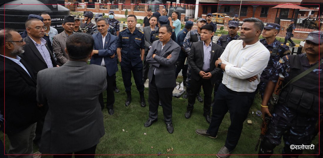   भैँसेपाटीस्थित मन्त्रीक्वाटरको निरीक्षण, तस्बिरहरू