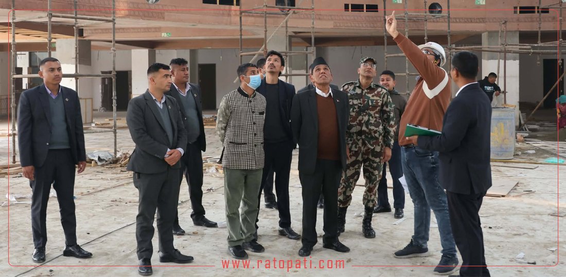   राष्ट्रिय सभा अध्यक्षले गरे निर्माणाधीन संसद् भवनको अनुगमन, तस्बिरहरू