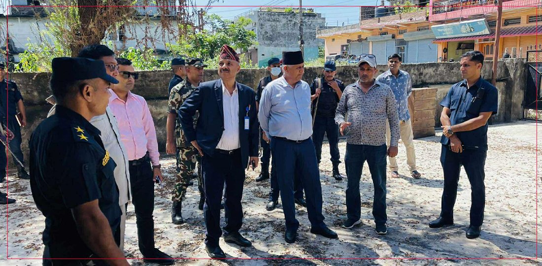   मुख्यमन्त्री आचार्यद्वारा क्षतिग्रस्त संरचनाको अनुगमन