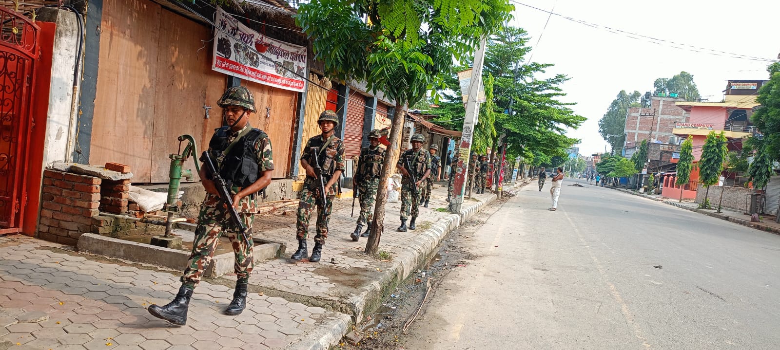 जनकपुरधाममा सेनाले सम्हाल्यो मोर्चा
